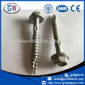 Type 17 galvanized hexagon self drilling roofing screws for wood